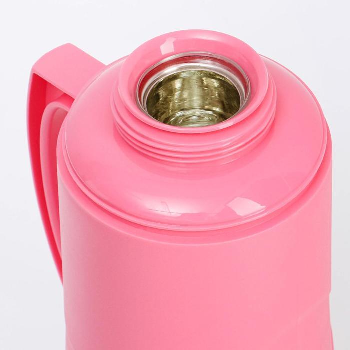 Термос со стеклянной колбой "Share life", 1 л, сохраняет тепло 8 ч, 30 х 16 см, розовый - фото 3 - id-p217829206
