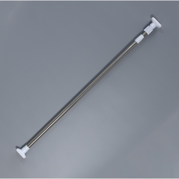 Карниз для ванной комнаты телескопический Доляна, 90-160 см, усиленный, цвет серый - фото 6 - id-p217829250