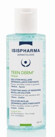 Мицеллярная вода для снятия макияжа ISISPHARMA/Исисфарма Teen Derm Aqua для комбинированной и жирной кожи, 100 - фото 1 - id-p217832121