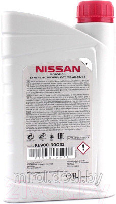 Моторное масло Nissan 5W40 / KE90090032 - фото 2 - id-p217834728