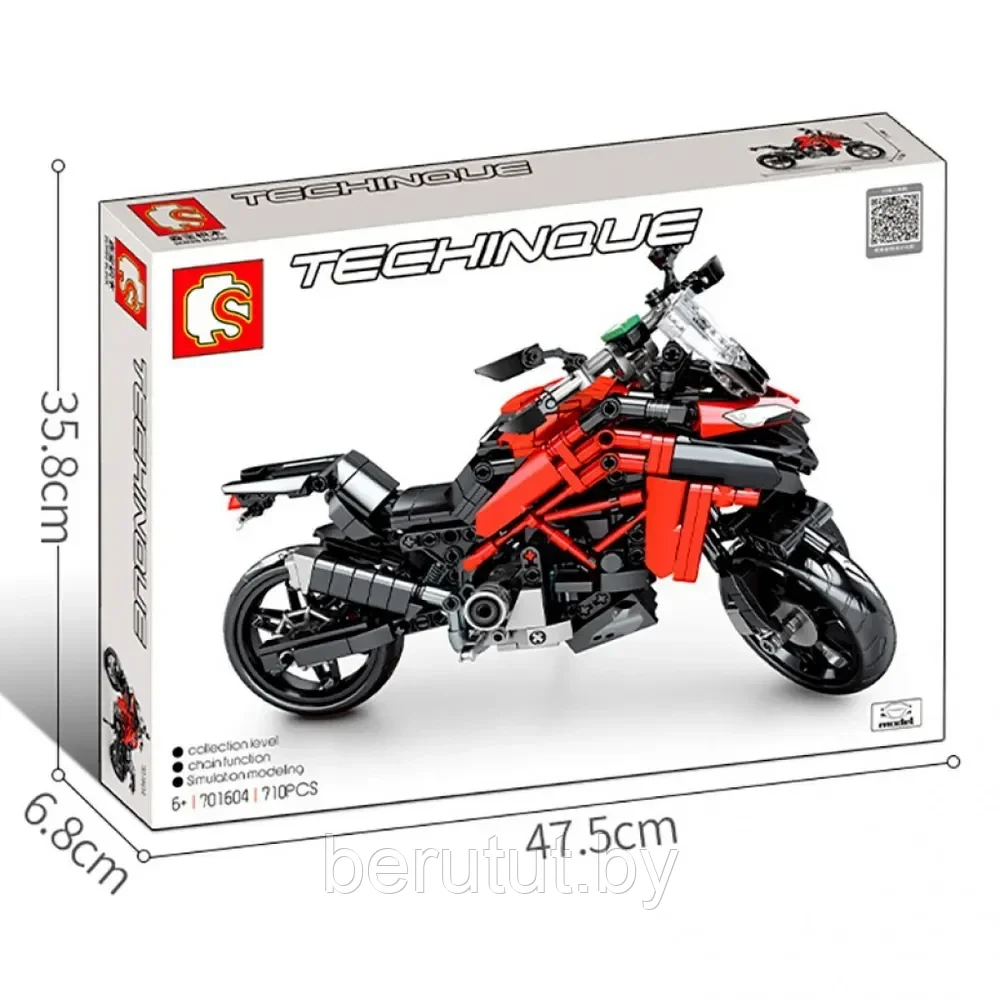 Конструктор для детей Байк Radical Ducati Matador SEMBO 710 деталей - фото 10 - id-p217920994