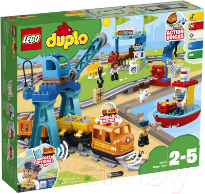 Конструктор электромеханический Lego Duplo Грузовой поезд 10875 - фото 1 - id-p217863190