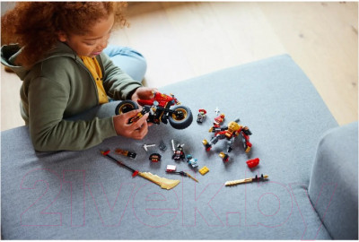 Конструктор Lego Ninjago Робот-гонщик Эво Кая / 71783 - фото 8 - id-p217872937