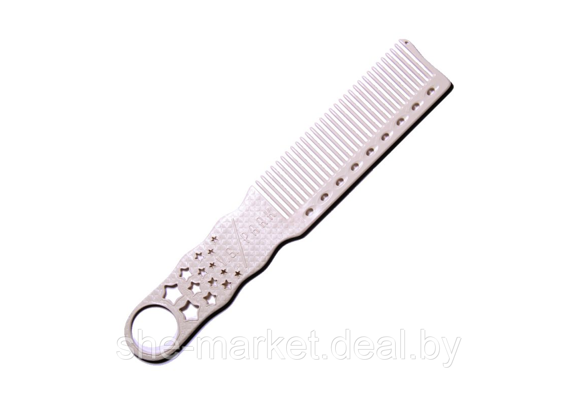 Расческа для стрижки коротких волос Y.S.Park YS-280 white (19.5 см, белая) - фото 1 - id-p217951443