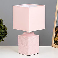 Настольная лампа Митчелл E14 40Вт розовый 14х14х29 см