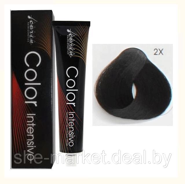 Крем-краска для волос Color Intensivo для седых волос 2.X черно-коричневый, 100мл - фото 1 - id-p217950398