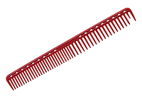 Расческа для стрижки редкозубая длинная Y.S.Park YS-333 red