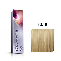 Стойкая крем-краска для волос Illumina Color 10/36 яркий блонд золотисто-фиолетовый, 60мл