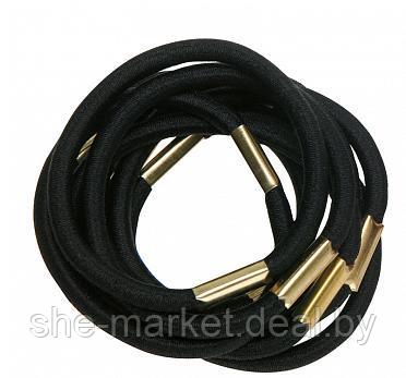 Резинки для волос черные, maxi 10 шт/уп - фото 1 - id-p217951493