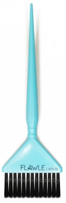 Кисть для окрашивания Flawle Широкая голубой 1.103.02 (FLAWLE) - фото 1 - id-p191523025
