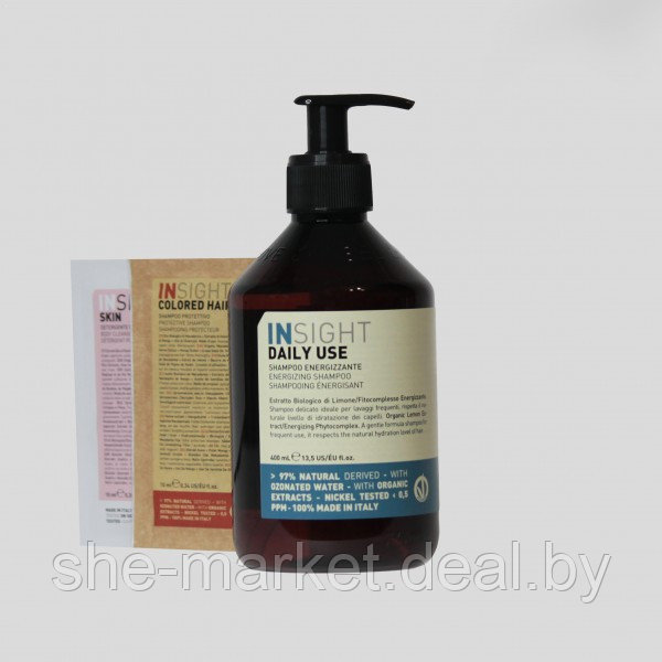 Микс DAILY USE: Шампунь для ежедневного использования Energizing Shampoo, 400мл + Шампунь Colored Protective - фото 1 - id-p217950824