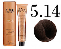 Безаммиачная крем-краска для волос ORO Therapy Color Keratin 5.14, 100мл