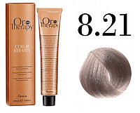 Безаммиачная крем-краска для волос ORO Therapy Color Keratin 8.21, 100мл