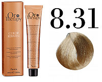 Безаммиачная крем-краска для волос ORO Therapy Color Keratin 8.31, 100мл