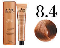 Безаммиачная крем-краска для волос ORO Therapy Color Keratin 8.4, 100мл