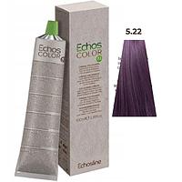 Крем краска Echos Color 5.22 Светло-каштановый насыщенный фиолетовый, 100мл