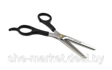 Филировочные ножницы, черная пластиковая ручка PBS-STU375530 (5.5") 30 зуб - фото 1 - id-p217951964