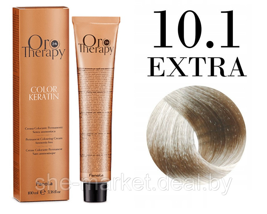Безаммиачная крем-краска для волос ORO Therapy Color Keratin 10.1 EXTRA, 100мл - фото 1 - id-p217949671