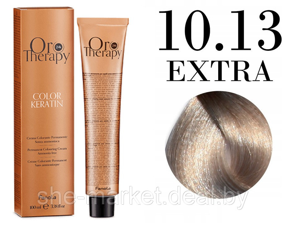Безаммиачная крем-краска для волос ORO Therapy Color Keratin 10.13 EXTRA, 100мл - фото 1 - id-p217949672
