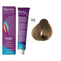 Крем-краска для волос Crema Colore 7.0 Blonde, 100мл (Fanola)