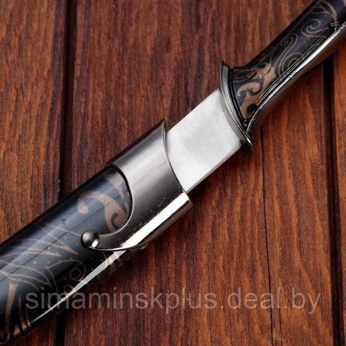 Нож черный в чехле (узор) пластик, 28 см - фото 3 - id-p217954512