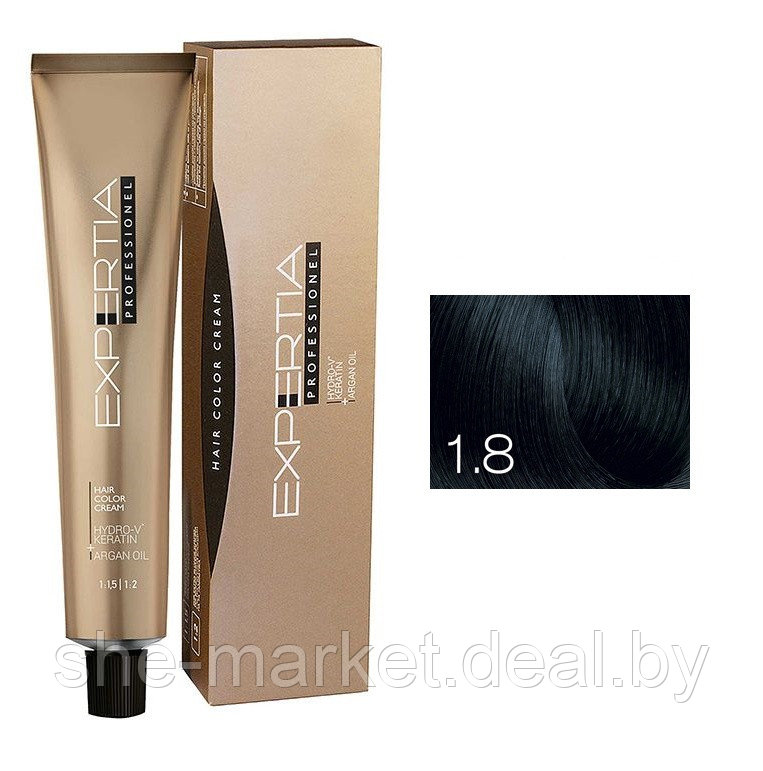 Крем-краска для волос Hair Color Cream тон 1.8, 100мл - фото 1 - id-p217950464