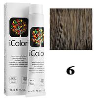 Крем-краска для волос iColori ТОН - 6 темно-русый, 90мл