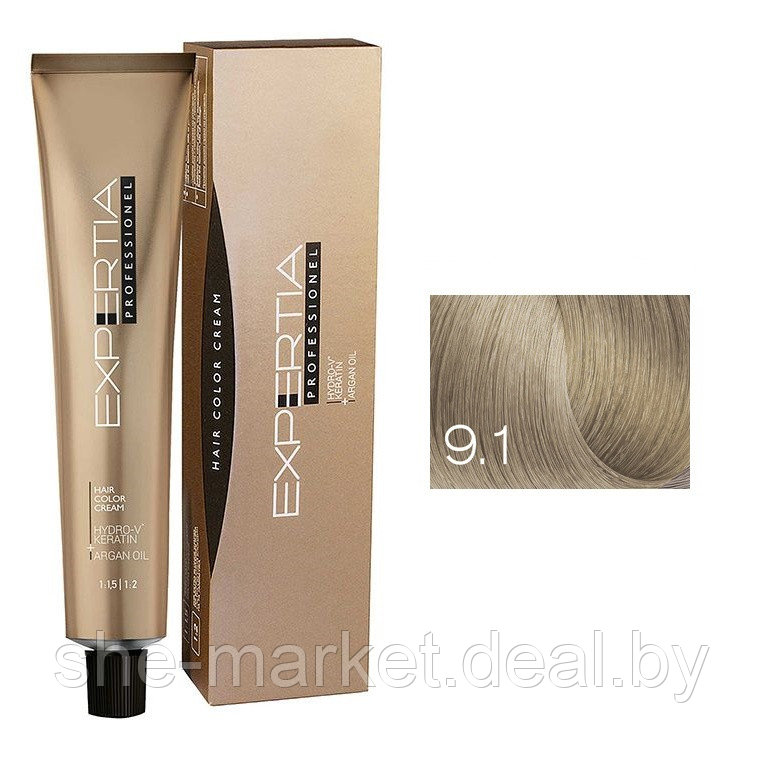 Крем-краска для волос Hair Color Cream тон 9.1, 100мл - фото 1 - id-p217950495