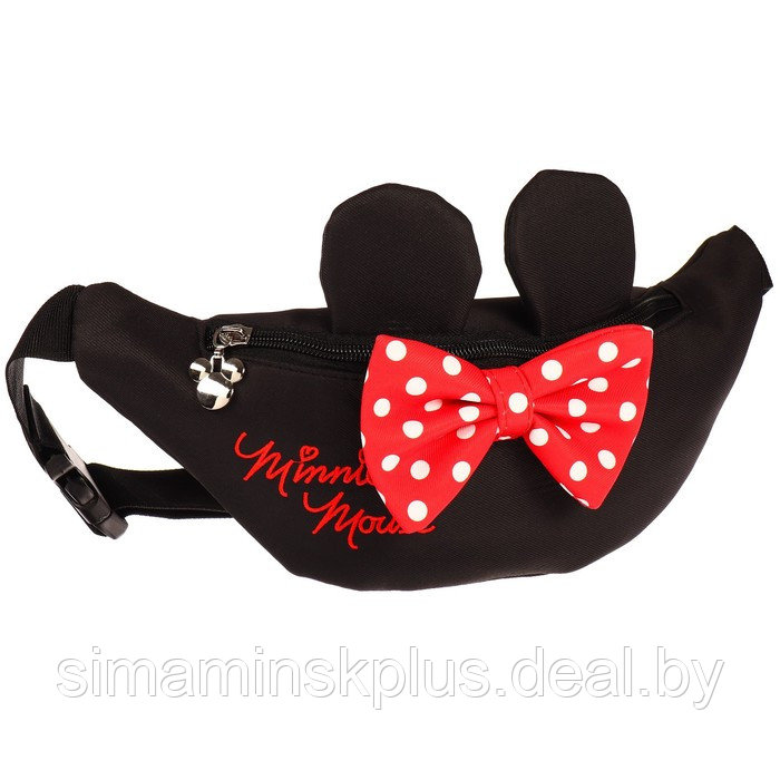 Сумка поясная текстильная "Minnie Mouse" Минни Маус - фото 1 - id-p217954695