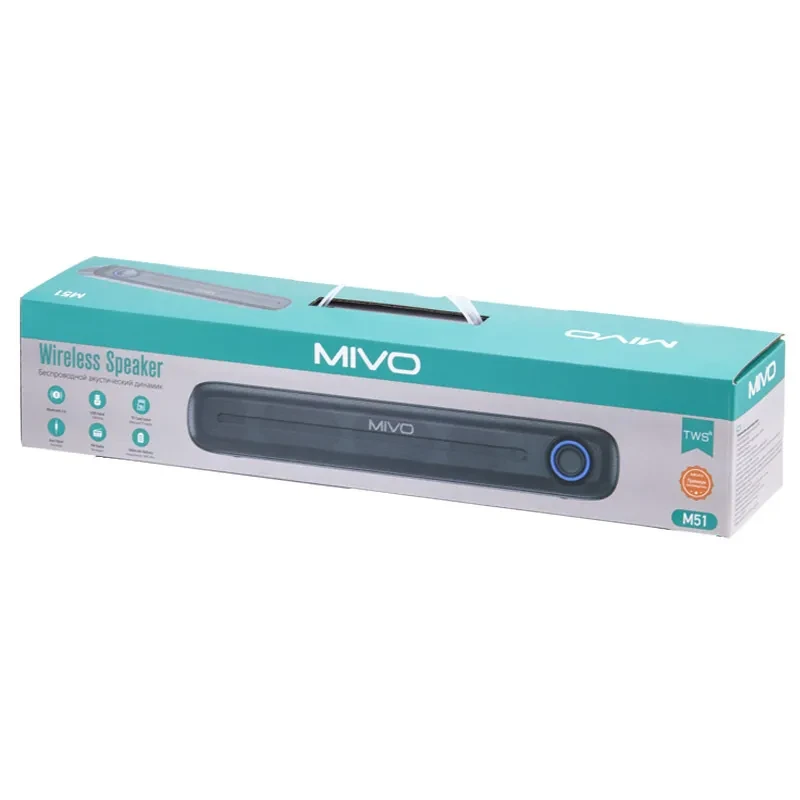 Беспроводной акустический Bluetooth динамик Mivo M51 - фото 6 - id-p217954686