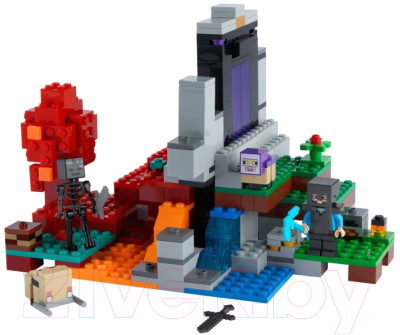 Конструктор Lego Minecraft Разрушенный портал 21172 - фото 2 - id-p217969125