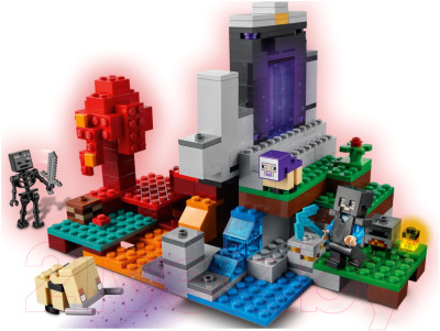 Конструктор Lego Minecraft Разрушенный портал 21172 - фото 3 - id-p217969125