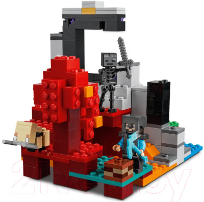 Конструктор Lego Minecraft Разрушенный портал 21172 - фото 5 - id-p217969125