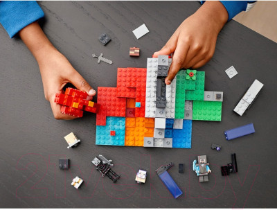 Конструктор Lego Minecraft Разрушенный портал 21172 - фото 8 - id-p217969125