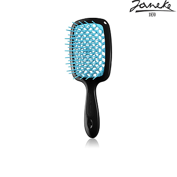 Расческа массажная Janeke Superbrush Small Black Черная с грлубым