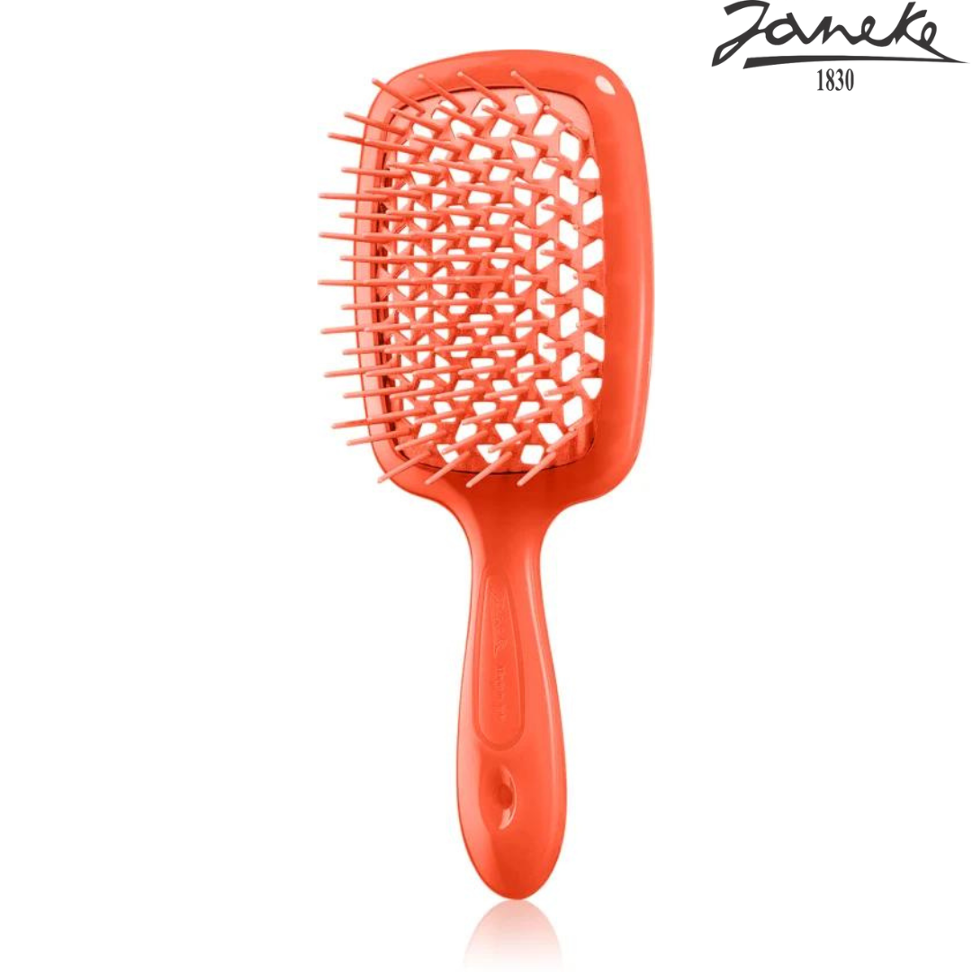 Расческа массажная Janeke Superbrush Orange Оранжево-розовая