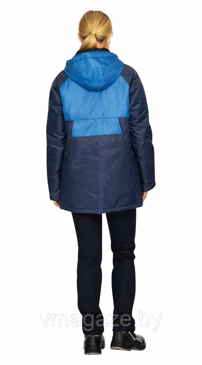 Куртка рабочая женская зимняя Марка (цвет темно-синий василек) - фото 4 - id-p217977110