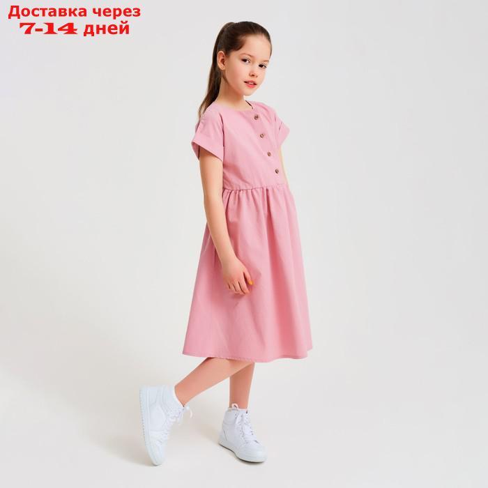 Платье для девочки MINAKU: Cotton Collection цвет сиреневый, рост 110 - фото 2 - id-p217824098