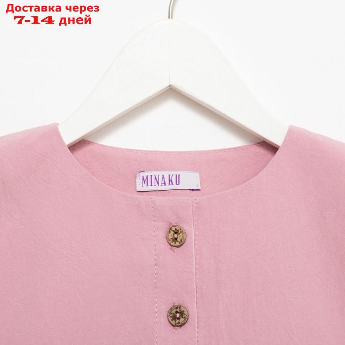 Платье для девочки MINAKU: Cotton Collection цвет сиреневый, рост 110 - фото 7 - id-p217824098