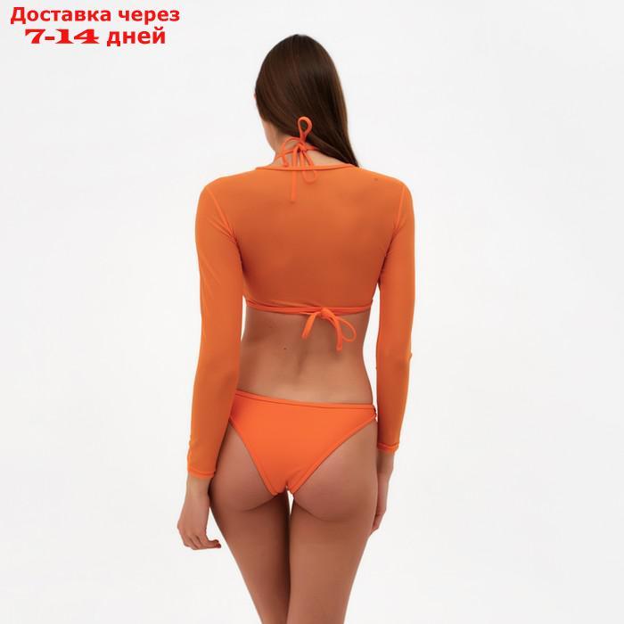 Купальник женский раздельный MINAKU с топом, цвет оранжевый, размер 44 - фото 4 - id-p217825094