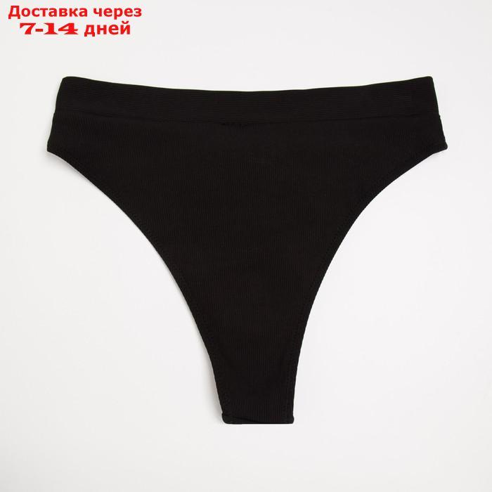 Трусы купальные женские MINAKU завышенные, цвет чёрный, размер 44 - фото 7 - id-p217825101