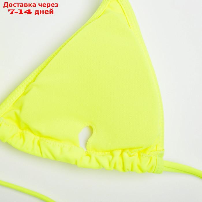 Купальник женский раздельный MINAKU с топом, цвет жёлтый, размер 48 - фото 2 - id-p217825110