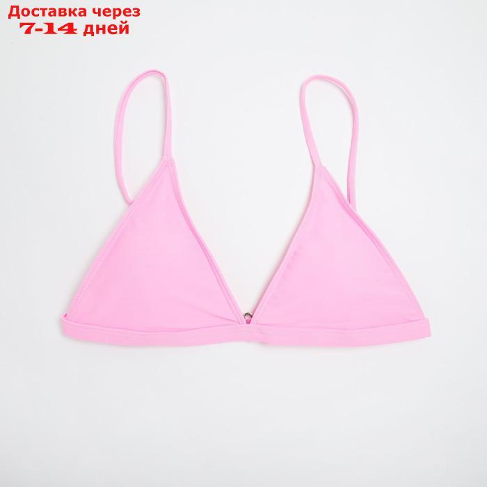 Топ купальный женский с треугольными чашечками MINAKU, цвет розовый размер 48 - фото 5 - id-p217825123