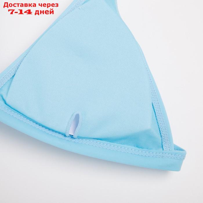 Топ купальный женский с треугольными чашечками MINAKU, цвет голубой размер 48 - фото 8 - id-p217825124