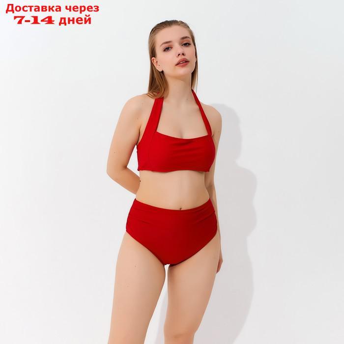 Топ купальный женский MINAKU на завязках, цвет бордо размер 48 - фото 5 - id-p217825149