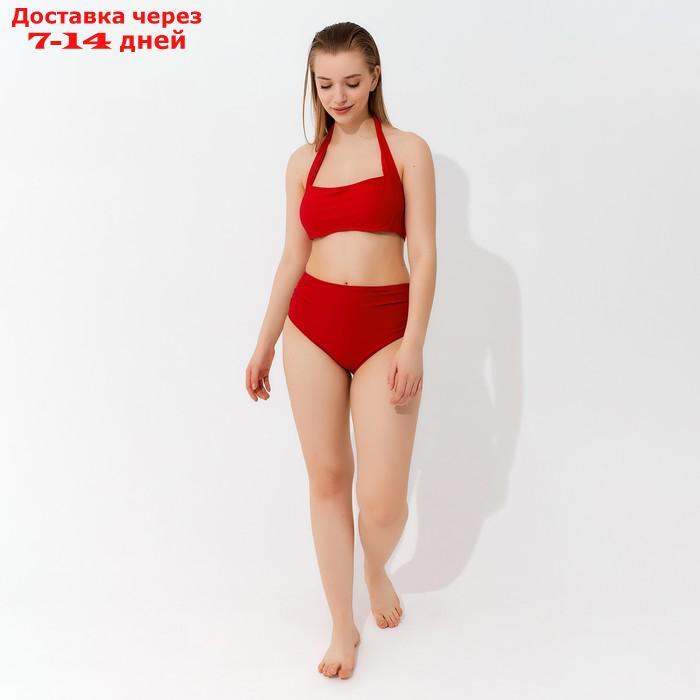 Топ купальный женский MINAKU на завязках, цвет бордо размер 50 - фото 6 - id-p217825156
