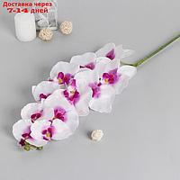 Цветы искусственные "Орхидея Галатея" 95 см, бело-фиолетовая