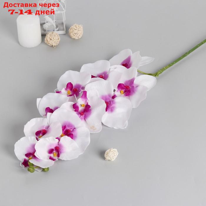 Цветы искусственные "Орхидея Галатея" 95 см, бело-фиолетовая - фото 1 - id-p217822403