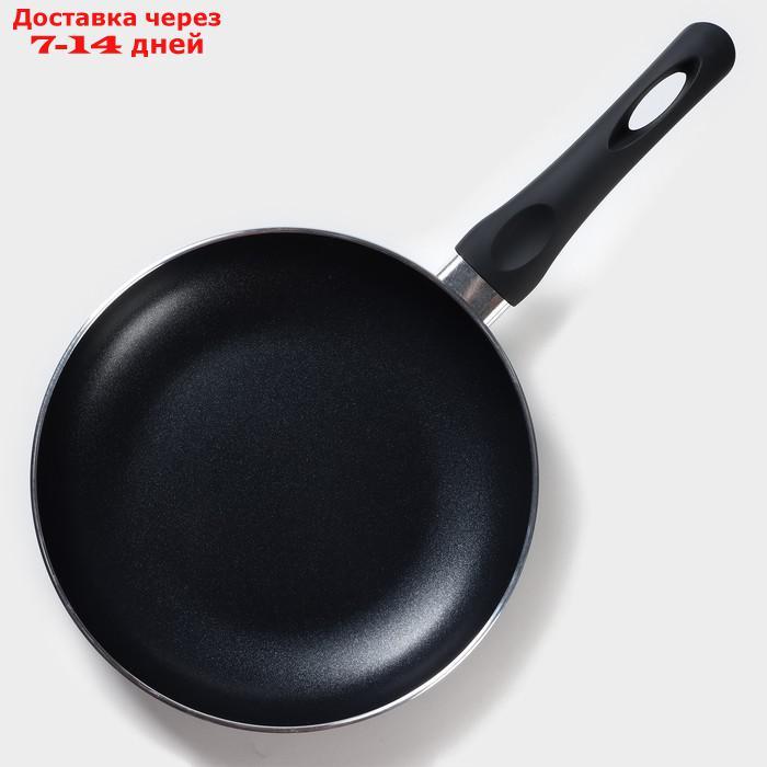 Сковорода Basic, d=22 см, индукция, антипригарное покрытие, цвет чёрный - фото 2 - id-p217824206