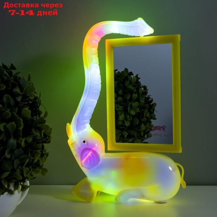 Настольная лампа с фоторамкой "Слон" LED 5Вт USB желтый 17х6,5х28 см - фото 6 - id-p217826189